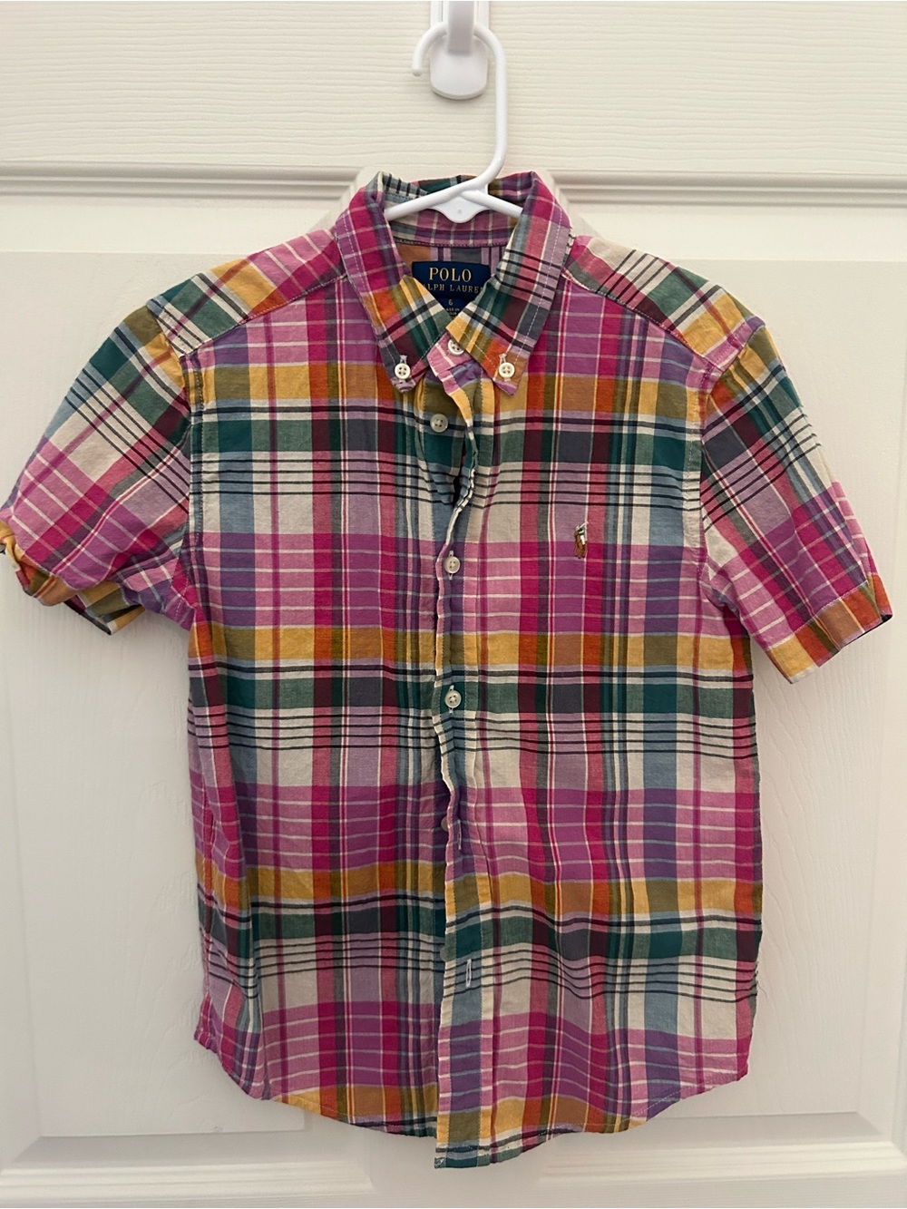 Polo by Ralph Lauren Multicolor Plaid Short-Sleeve Button-Down Shirt